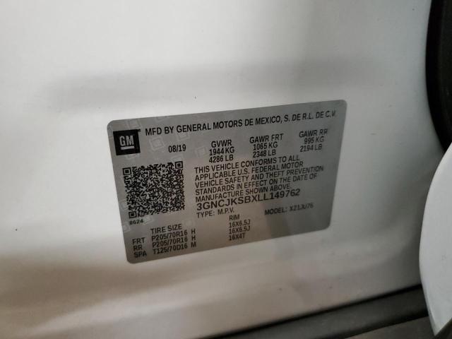 Photo 12 VIN: 3GNCJKSBXLL149762 - CHEVROLET TRAX LS 