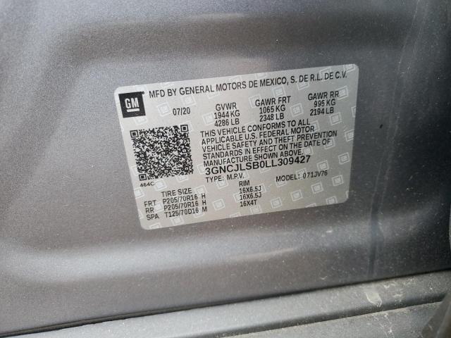 Photo 12 VIN: 3GNCJLSB0LL309427 - CHEVROLET TRAX 1LT 