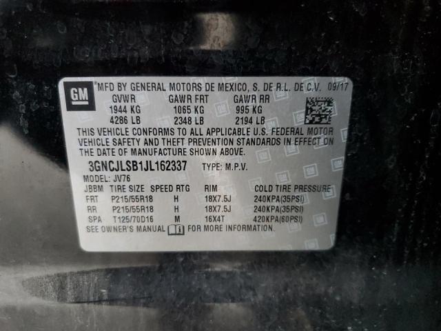 Photo 11 VIN: 3GNCJLSB1JL162337 - CHEVROLET TRAX 1LT 