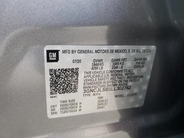 Photo 9 VIN: 3GNCJLSB1LL302762 - CHEVROLET TRAX 1LT 