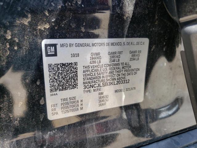 Photo 9 VIN: 3GNCJLSB3KL203312 - CHEVROLET TRAX 1LT 