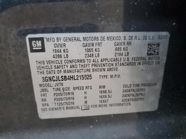 Photo 12 VIN: 3GNCJLSB4HL215025 - CHEVROLET TRAX 