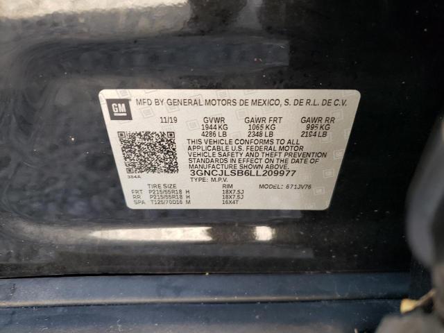 Photo 9 VIN: 3GNCJLSB6LL209977 - CHEVROLET TRAX 1LT 