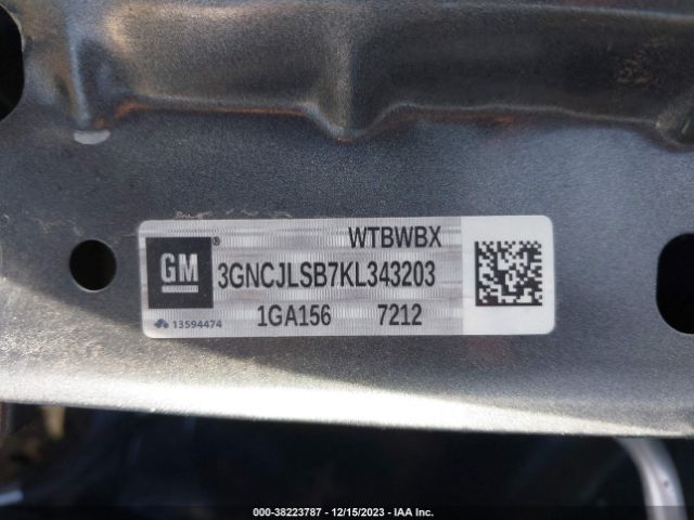 Photo 8 VIN: 3GNCJLSB7KL343203 - CHEVROLET TRAX 