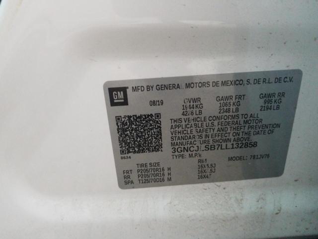 Photo 9 VIN: 3GNCJLSB7LL132858 - CHEVROLET TRAX 1LT 