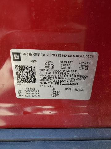 Photo 13 VIN: 3GNCJLSB8LL166033 - CHEVROLET TRAX 1LT 