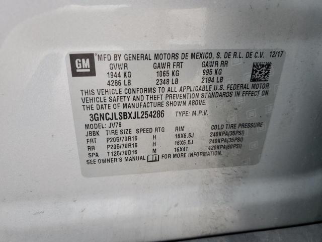 Photo 13 VIN: 3GNCJLSBXJL254286 - CHEVROLET TRAX 