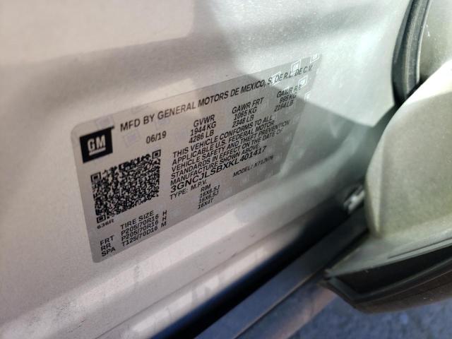 Photo 9 VIN: 3GNCJLSBXKL401417 - CHEVROLET TRAX 1LT 