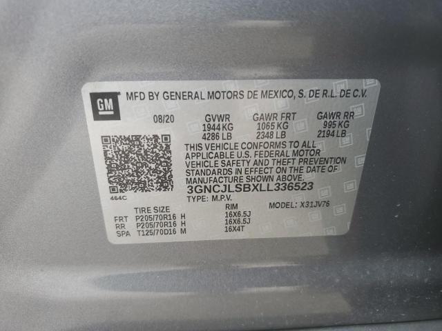 Photo 9 VIN: 3GNCJLSBXLL336523 - CHEVROLET TRAX 1LT 