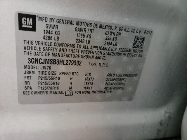 Photo 12 VIN: 3GNCJMSB8HL279302 - CHEVROLET TRAX PREMI 