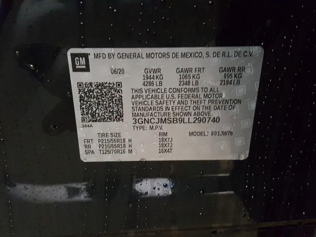 Photo 9 VIN: 3GNCJMSB9LL290740 - CHEVROLET TRAX PREMI 