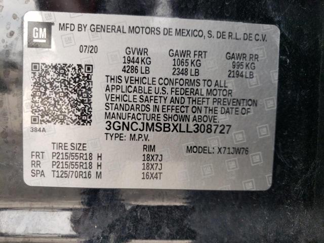 Photo 11 VIN: 3GNCJMSBXLL308727 - CHEVROLET TRAX PREMI 