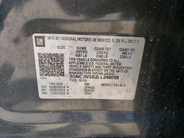 Photo 12 VIN: 3GNCJNSB2LL248058 - CHEVROLET TRAX LS 