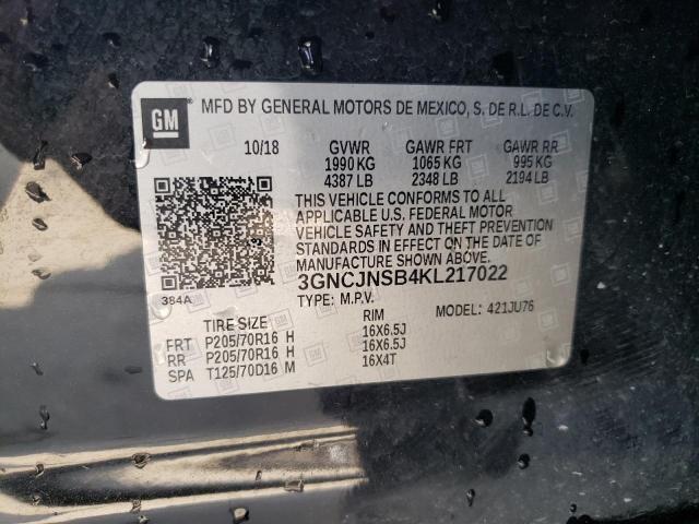 Photo 12 VIN: 3GNCJNSB4KL217022 - CHEVROLET TRAX LS 