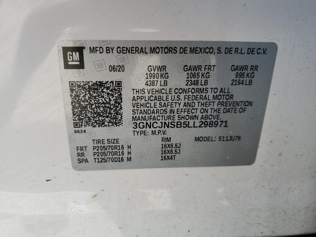 Photo 12 VIN: 3GNCJNSB5LL298971 - CHEVROLET TRAX 