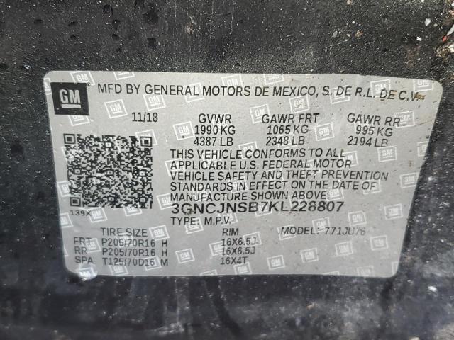 Photo 13 VIN: 3GNCJNSB7KL228807 - CHEVROLET TRAX LS 