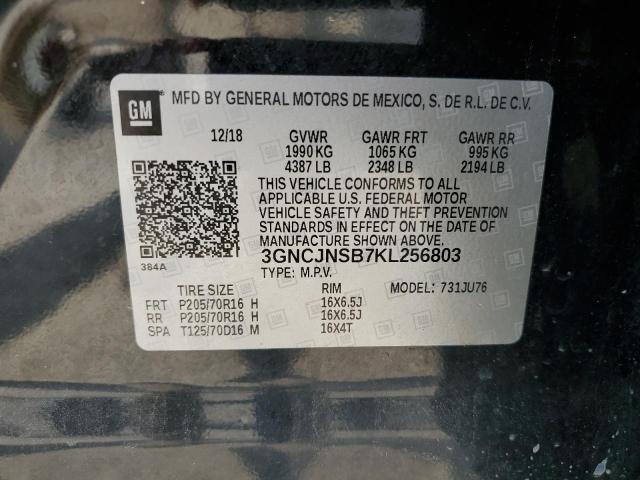 Photo 11 VIN: 3GNCJNSB7KL256803 - CHEVROLET TRAX LS 