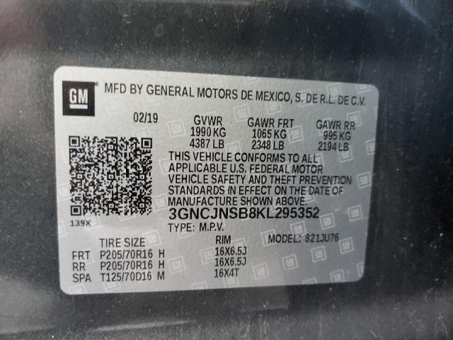 Photo 12 VIN: 3GNCJNSB8KL295352 - CHEVROLET TRAX LS 