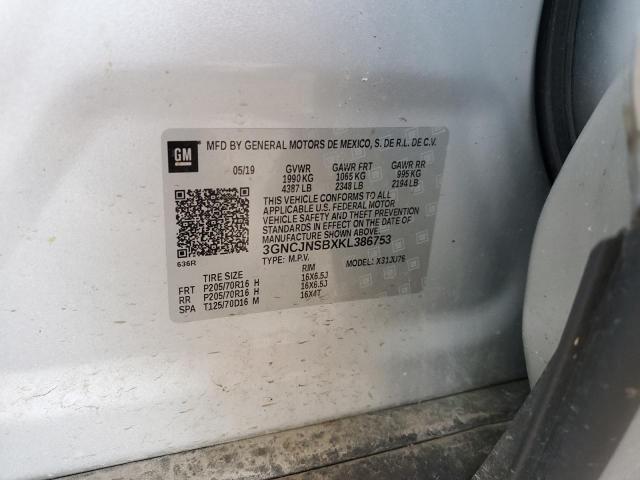 Photo 12 VIN: 3GNCJNSBXKL386753 - CHEVROLET TRAX 