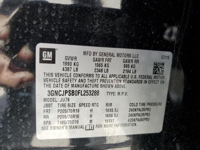 Photo 12 VIN: 3GNCJPSB0FL253288 - CHEVROLET TRAX 