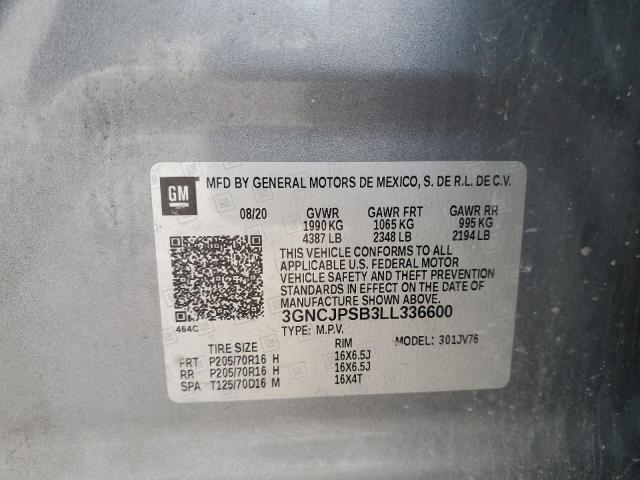 Photo 11 VIN: 3GNCJPSB3LL336600 - CHEVROLET TRAX 