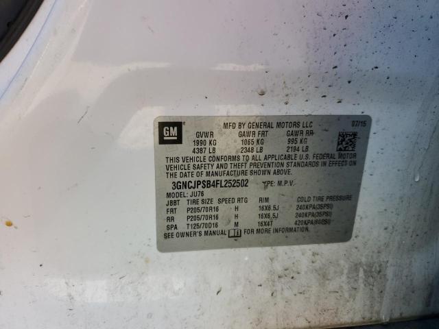 Photo 11 VIN: 3GNCJPSB4FL252502 - CHEVROLET TRAX 1LS 