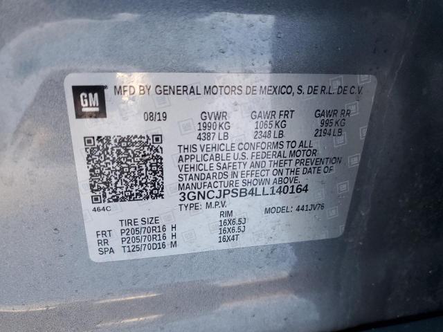 Photo 12 VIN: 3GNCJPSB4LL140164 - CHEVROLET TRAX 1LT 