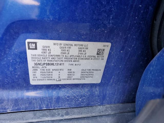 Photo 11 VIN: 3GNCJPSB6HL131411 - CHEVROLET TRAX 