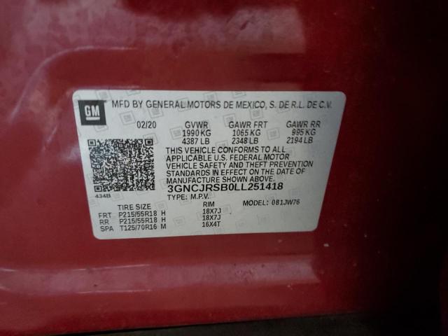 Photo 11 VIN: 3GNCJRSB0LL251418 - CHEVROLET TRAX 