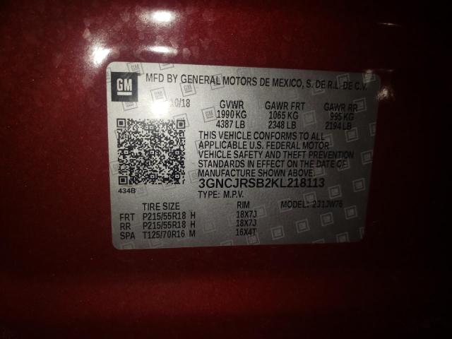 Photo 12 VIN: 3GNCJRSB2KL218113 - CHEVROLET TRAX PREMI 