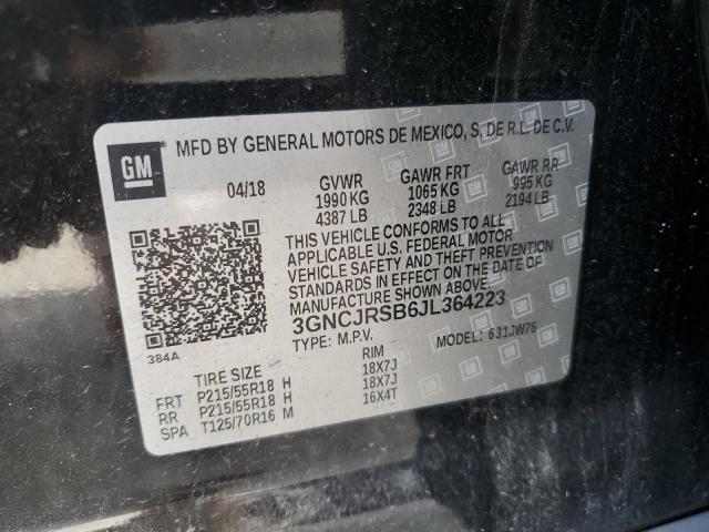 Photo 12 VIN: 3GNCJRSB6JL364223 - CHEVROLET TRAX 