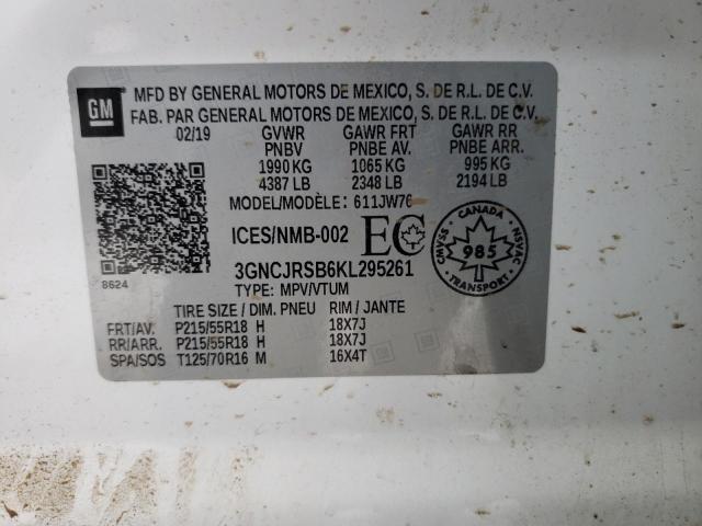 Photo 9 VIN: 3GNCJRSB6KL295261 - CHEVROLET TRAX PREMI 