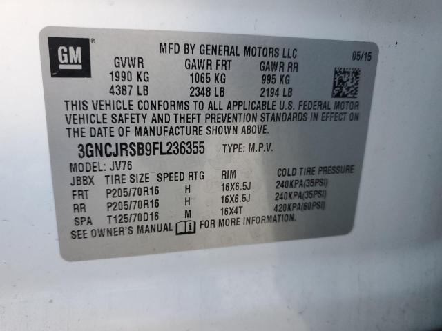 Photo 12 VIN: 3GNCJRSB9FL236355 - CHEVROLET TRAX 1LT 