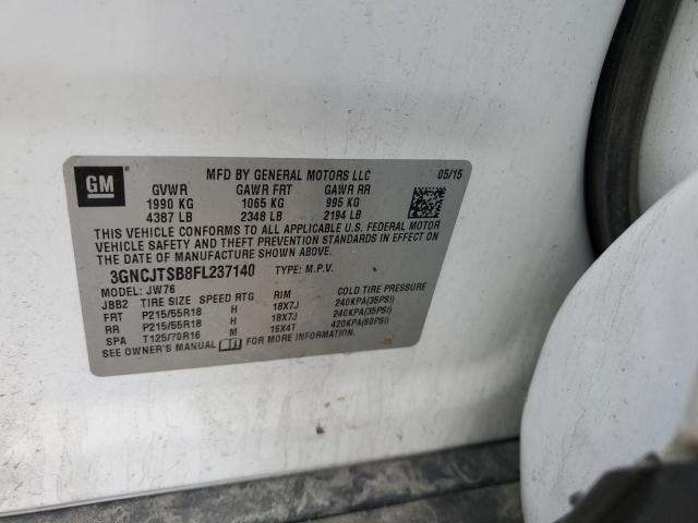 Photo 12 VIN: 3GNCJTSB8FL237140 - CHEVROLET TRAX LTZ 