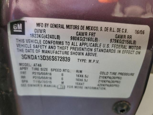 Photo 11 VIN: 3GNDA13D36S672839 - CHEVROLET HHR 