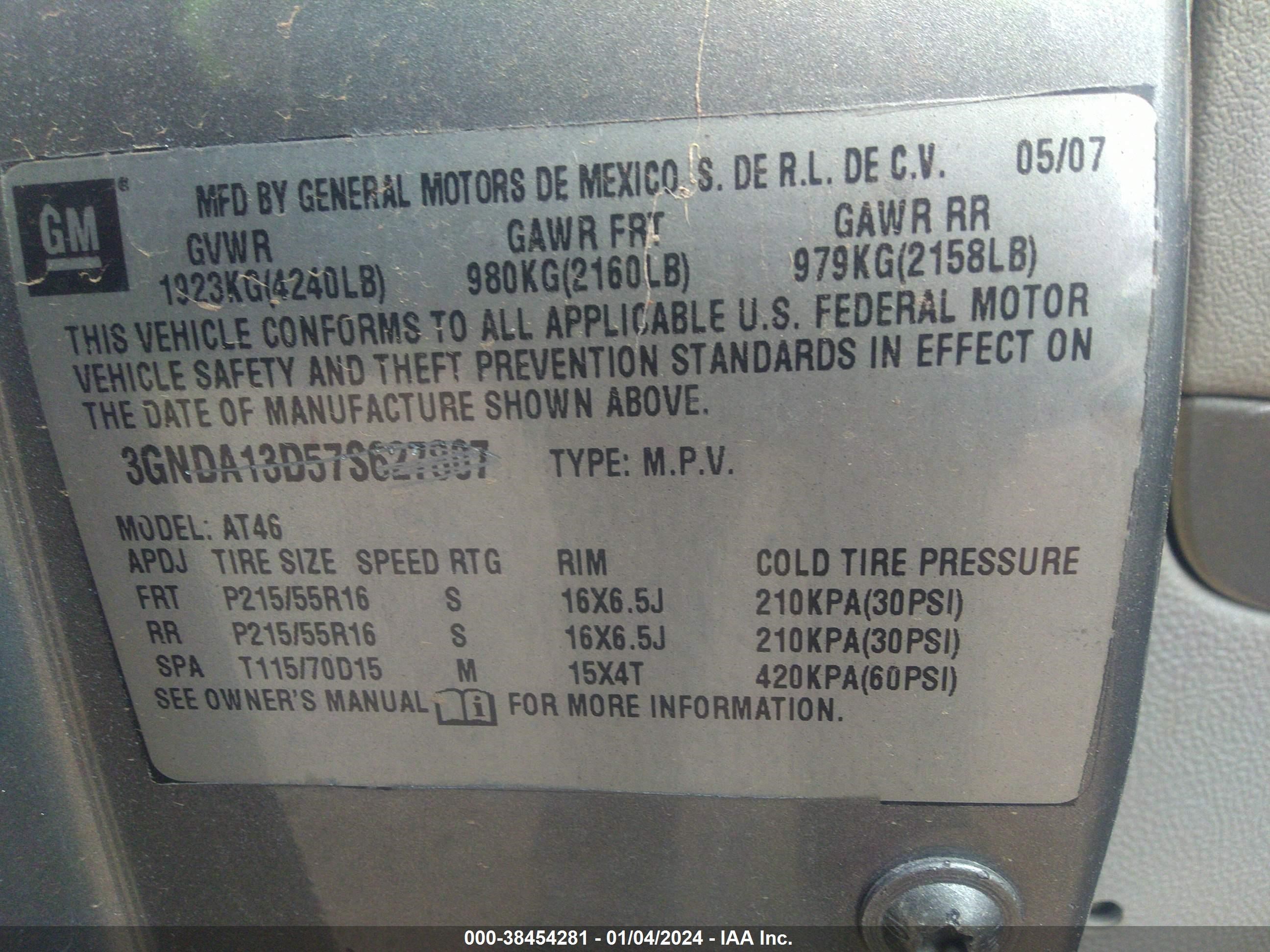 Photo 8 VIN: 3GNDA23P66S563002 - CHEVROLET HHR 