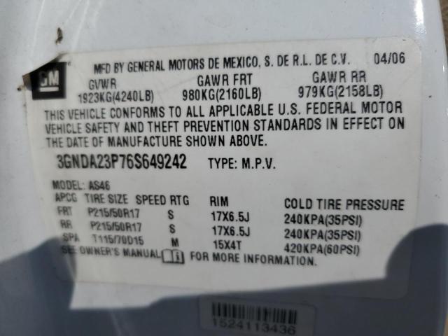 Photo 11 VIN: 3GNDA23P76S649242 - CHEVROLET HHR LT 