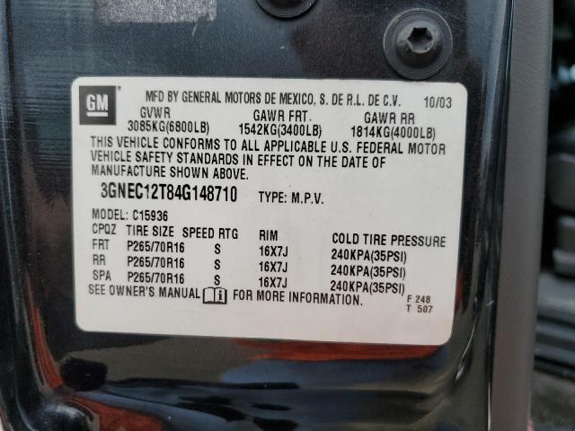 Photo 12 VIN: 3GNEC12T84G148710 - CHEVROLET AVALANCHE 
