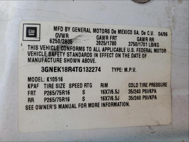 Photo 9 VIN: 3GNEK18R4TG132274 - CHEVROLET TAHOE 