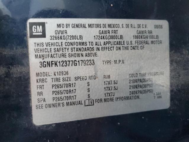 Photo 11 VIN: 3GNFK12377G179233 - CHEVROLET AVALANCHE 