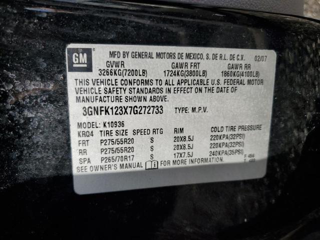 Photo 11 VIN: 3GNFK123X7G272733 - CHEVROLET AVALANCHE 