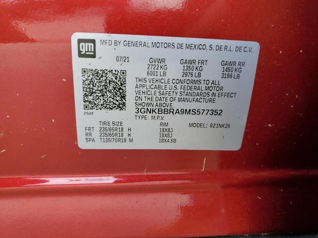 Photo 13 VIN: 3GNKBBRA9MS577352 - CHEVROLET BLAZER 1LT 