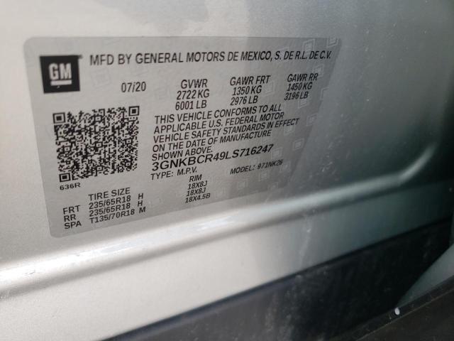 Photo 11 VIN: 3GNKBCR49LS716247 - CHEVROLET BLAZER 2LT 