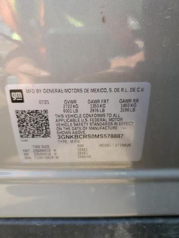 Photo 12 VIN: 3GNKBCRS0MS578887 - CHEVROLET BLAZER 