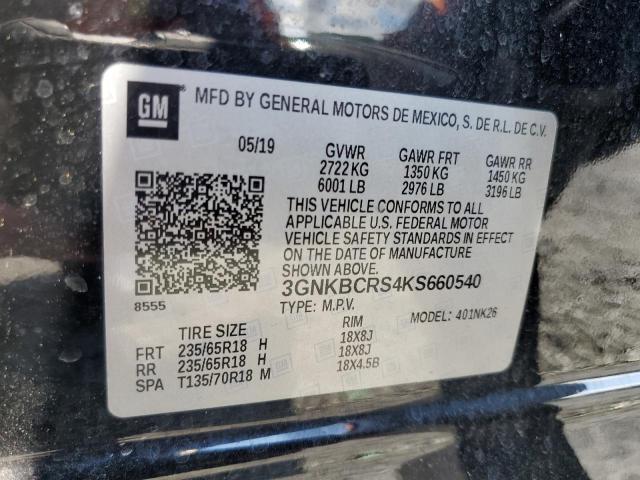 Photo 13 VIN: 3GNKBCRS4KS660540 - CHEVROLET BLAZER 