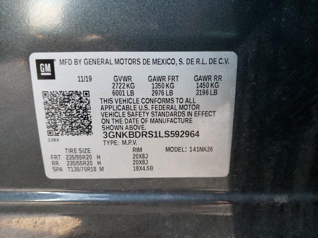 Photo 9 VIN: 3GNKBDRS1LS592964 - CHEVROLET BLAZER 3LT 