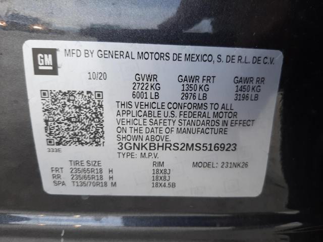 Photo 13 VIN: 3GNKBHRS2MS516923 - CHEVROLET BLAZER 2LT 