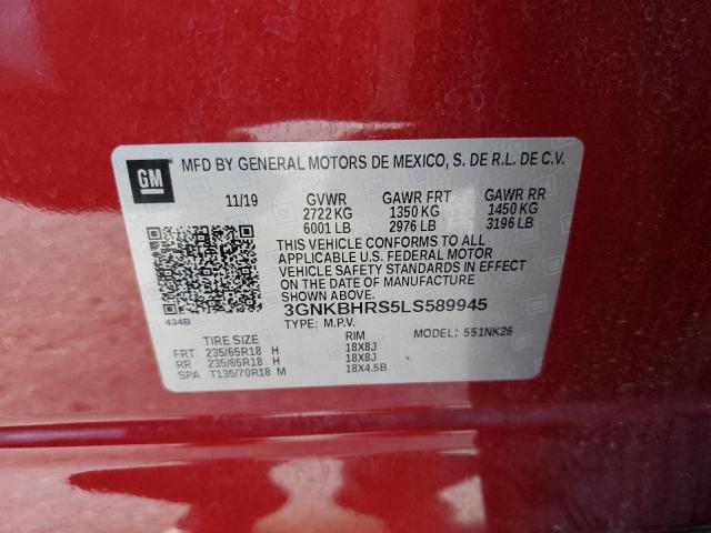 Photo 13 VIN: 3GNKBHRS5LS589945 - CHEVROLET BLAZER 2LT 