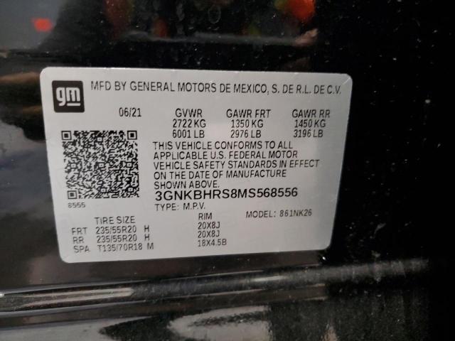 Photo 12 VIN: 3GNKBHRS8MS568556 - CHEVROLET BLAZER 2LT 