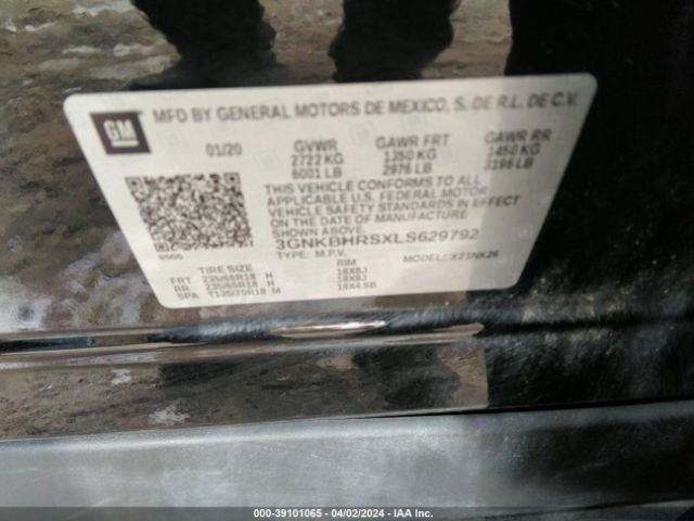 Photo 8 VIN: 3GNKBHRSXLS629792 - CHEVROLET BLAZER 